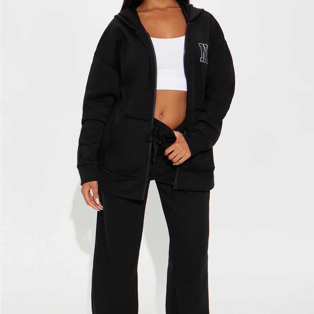 Fashion Nova Grey NY Track Joggers - Women